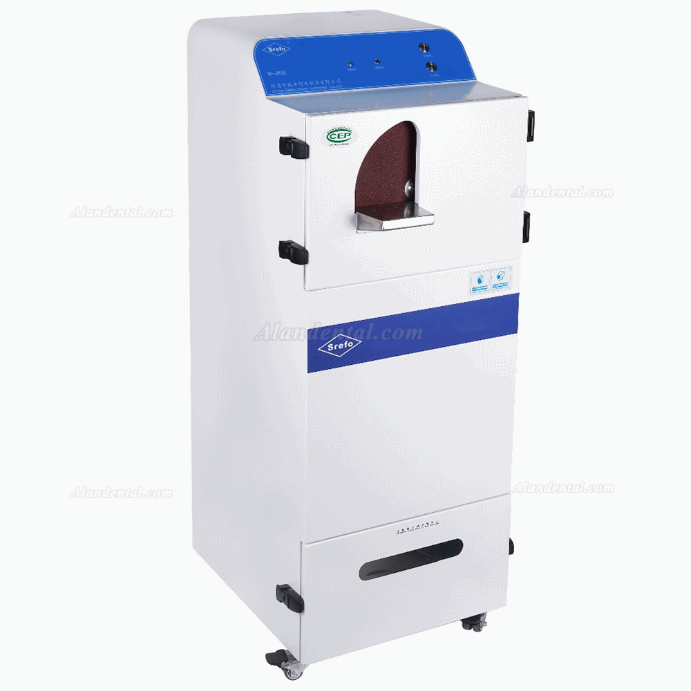 Srefo R-809 Dental Lab Dry Gypsum Model Trimmer built-in High Negative Pressure Dust Suction System